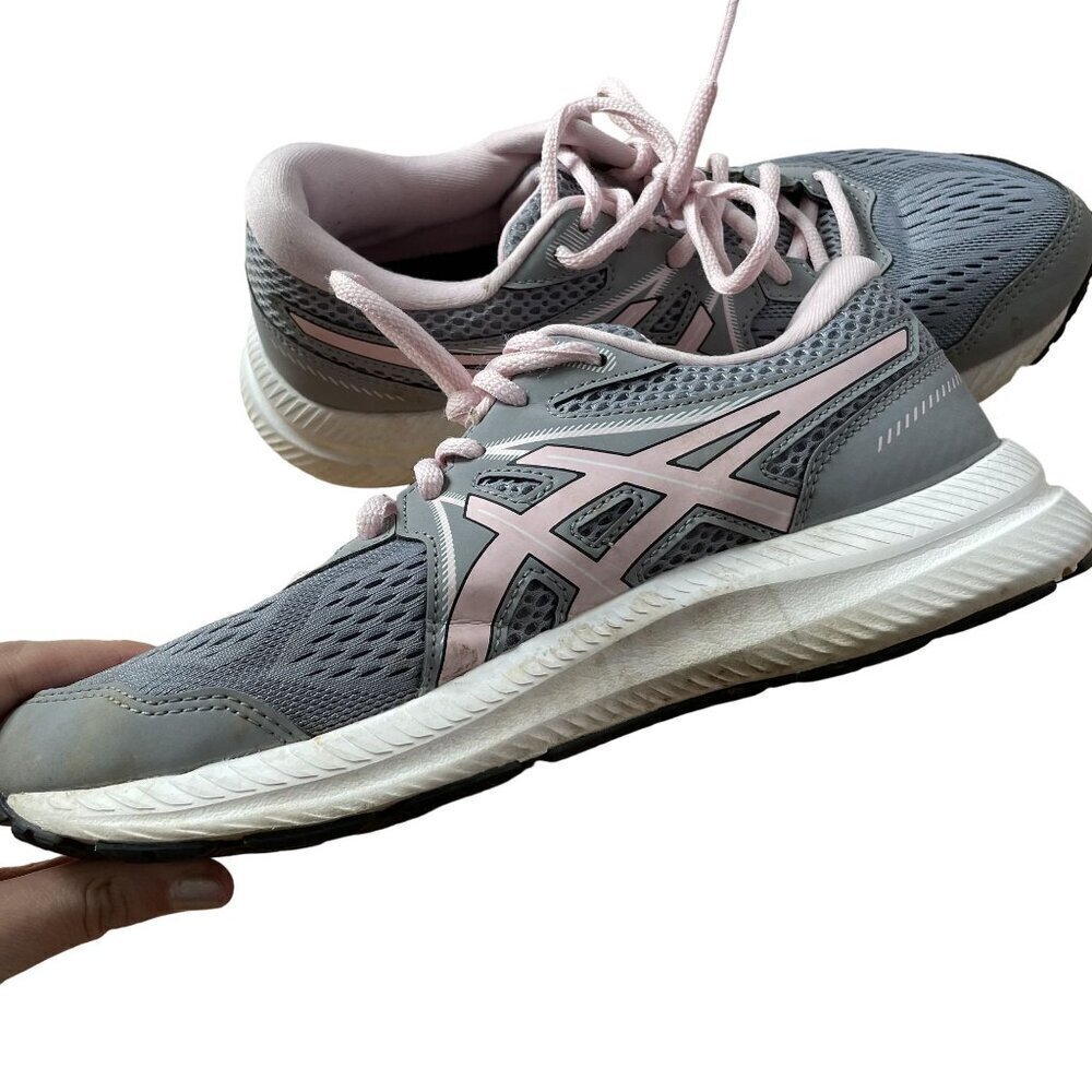 Asics everyday comfort amplifoam design gray pink size 8 sneakers‎ running shoes - Picture 6 of 8